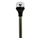 Image of Attwood Marine LightArmor Plug-In All-Around Light w/ Black Horizontal Composite Base /Adapter