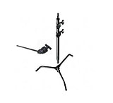 Image of Avenger 40&quot; Black Steel Turtle Base Century Stand