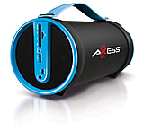 Image of AXESS Portable Bluetooth Indoor/Outdoor 2.1 Hi-Fi Cylinder Loud Speaker