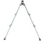 Image of B-Square Sportsman Bipod System - Sportsman Deluxe 10-22", Stainless Steel 6503L