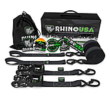 Image of Rhino USA 1.6 x 8' HD Ratchet Tie-Down Set 2-Pack 99570063
