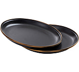 Image of Barebones Enamel Charcoal Salad Plate Set