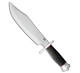 Image of Bark River Shining Mountain Bowie Fixed Blade Knife Black Micarta 10.5 Satin C2C7584F