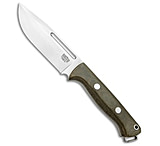 Image of Bark River Squad Leader Fixed Blade Knife Green Micarta 4.6 Satin 3V D009FCE8
