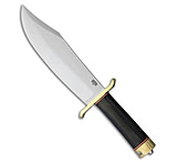 Image of Bark River V-44 Bowie Fixed Blade Knife Black Canvas Micarta 9 Satin 53F442D0