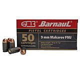 BarnauL Ammunition BRN 9mm Makarov 94 Grain Full Metal Jacket Steel Polycoated Cased Pistol Ammunition
