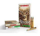 Barnes Harvest 30-06 Sprng 180 Grain Boat Tail Hollow Point Brass Cased Rifle Ammunition