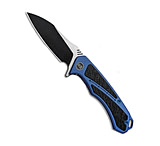 Image of BattlBox WE Knife Minitor Flipper Knife Blue Ti/CF 3.4 Black Blade 801A 3F52E63C
