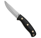 Image of Battle Horse Knives Feather Stick Fixed Blade Knife Black Micarta 4 Satin BHK 83CB70E4