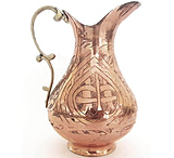 Image of Battling Blades 1.7 Liter - 1 Mm Handmade Copper Jug Vessel FB40357E