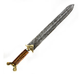 Image of Battling Blades Acinaces Scythian High Carbon Damascus Steel 25in Sword