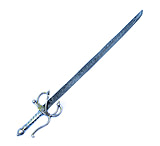 Image of Battling Blades Backsword Cavalry High Carbon Damascus Steel Sword