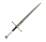 Image of Battling Blades Bastard High Carbon Damascus Steel 38in Longsword With Clay Temper