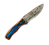 Image of Battling Blades Black And Red High Carbon Damascus Steel Blade Skinning 9in Knife
