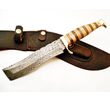 Image of Battling Blades Bowie Copy Of Tanto High Carbon Damascus Steel Blade Knife