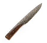 Image of Battling Blades Bowie Ridged Outdoors High Carbon Damascus Steel Blade Hunting Knife