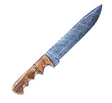Image of Battling Blades Bowie Woodsman High Carbon Damascus Steel Blade 14in Knife