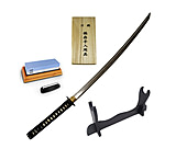 Image of Battling Blades Bundle 1095 Steel Katana Maintenance Kit Sword Sharpener Sword Stand