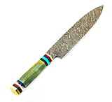 Image of Battling Blades Butcher Micarta Handle High Carbon Damascus Steel Blade Knife