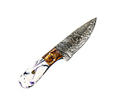 Image of Battling Blades Copy Of Blue And Red Skinner High Carbon Damascus Steel Blade Skinning 9in Knife