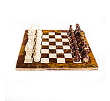 Image of Battling Blades Copy Of Marble Chess Set White And Black Marble Chess 12in Board With Chess Pieces