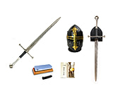 Image of Battling Blades Crusader Bundle/ Longsword/ Helmet Stand And More