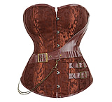 Image of Battling Blades Elastic Boning And Floral Jacquard Renaissance Overbust Corset B06B935C