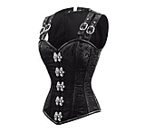 Image of Battling Blades Floral Steel Bones Overbust Corset - Women's