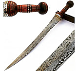 Image of Battling Blades Gladiator Roman High Carbon Damascus Steel 37in Sword