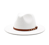 Image of Battling Blades Gothic Mysterious Wool Fedora Wide Brim Jazz Hat 408DDECE