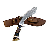 Image of Battling Blades Gurkha Kukri Handmade Pattern Welded High Carbon Damascus Steel 16in Knife