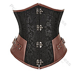 Image of Battling Blades Jacquard Underbust Vintage Corset 3A2A9C9E