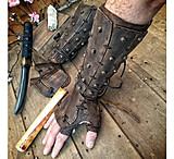 Image of Battling Blades Medieval Steampunk Samurai Leather Bracer Long Glove Gauntlet - Men's