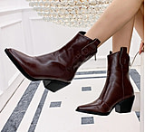 Image of Battling Blades Rivets Faux Sequin Ankle Boots - Women's