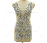 Image of Battling Blades Silver Rhinestone Bodice B1482A11