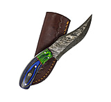 Image of Battling Blades Skinning Blue/Green Skinner High Carbon Damascus Steel Blade Knife