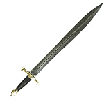 Image of Battling Blades Viking Age Carolingian High Carbon Damascus Steel 31in Sword