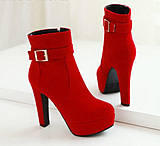 Image of Battling Blades Winter Buckle Ankle Boots - Women's