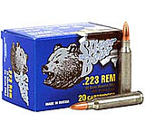 Bear Ammunition Silver Bear .223 Remington 55gr. Fmj Zinc Plated 20-pack