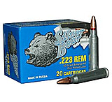 Bear Ammunition Silver Bear .223 Remington 62gr Hp Zinc Plated 20-pack