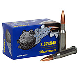 Bear Ammunition Silver Bear 7.62x54r 174gr Fmj Zinc Plated Case 20-pack