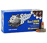 Bear Ammunition Silver Bear 9mm Luger 145gr Hollow-point Zinc Plated 50pk