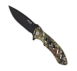 Image of Bear &amp; Son Cutlery Brisk 1.0 9 3/4 Black Blade Realtree Edge Camo Fixed Blade W/ballistic Sheath
