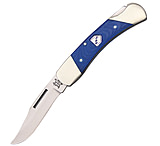 Image of Bear &amp; Son Cutlery Lockback Silver and Blue Knife