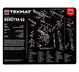 Image of BECK TEK, LLC (TEKMAT) TEKR20BER92 Beretta 92 Ultra Premium Cleaning Mat Parts D