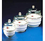 Image of Bel-Art Space Saver Vacuum Desiccators, SCIENCEWARE 420200000 Polypropylene Bottom