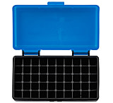 Image of Berrys 53852 401 Ammo Box 9mm Luger,380 ACP 50rd Blue Lid W/Black Bottom