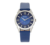 Image of Bertha Ida Mother-of-Pearl Leather-Band Watch