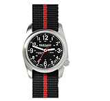 Image of Bertucci Watches A-2S Brushed Stainless Steel Thin Red Line Watch