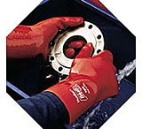 Image of Best Manufacturing Gloves Pvc Nit Gnt 14" L PK12 724R-10, Case of 6 / Pack of 12